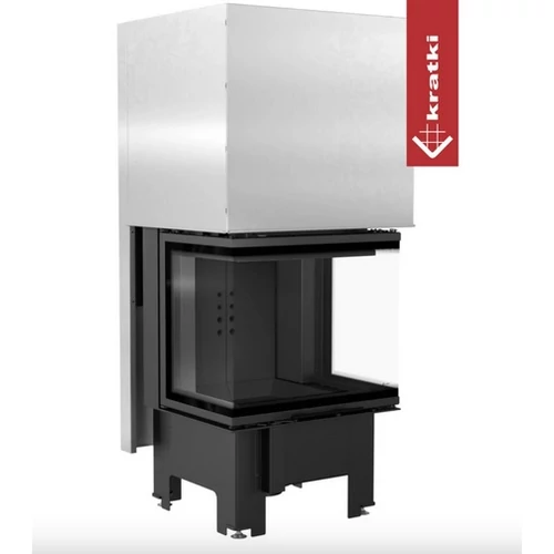 KRATKI NBC 9 három oldalas üvegezéssel fekete belső burkolattal