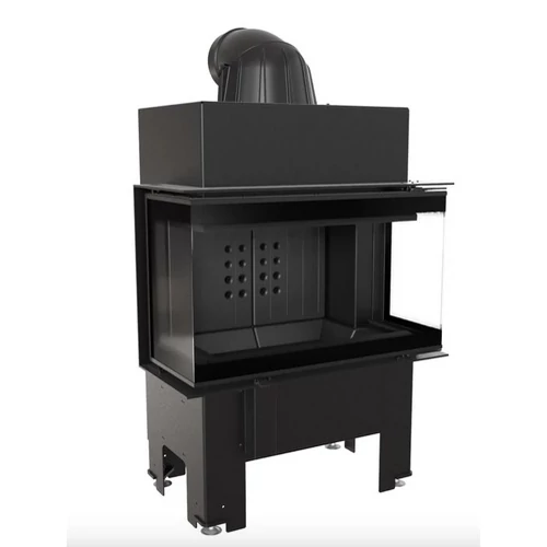 KRATKI NBC 680/280 Háromoldalas üvegezéssel nyíló ajtóval fekete belső burkolattal