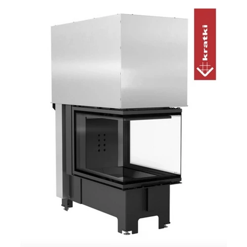 KRATKI NBU 11 HÁROM OLDALAS Kandallóbetét fekete belső burkolattal