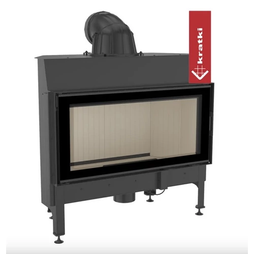 KRATKI NADIA 14 Síküveges kandallóbetét világos belső burkolattal 