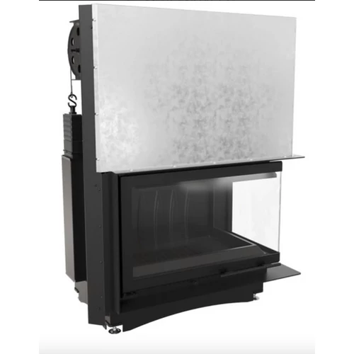 KRATKI OLIWIA JOBBOS EGYBENYÍLÓ LIFTES Oldalüveges kandallóbetét fekete belső burkolattal