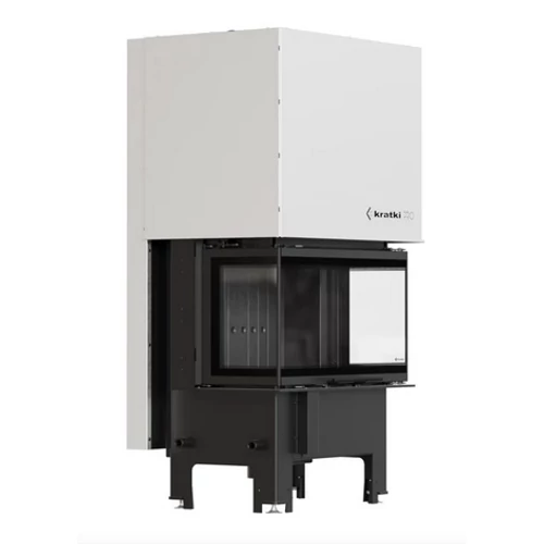 KRATKI REGNOR 6 kW HÁROM OLDALAS kandallóbetét fekete belső burkolattal