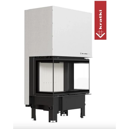 KRATKI REGNOR 8 kW HÁROM OLDALAS Kandallóbetét világos belső burkolattal