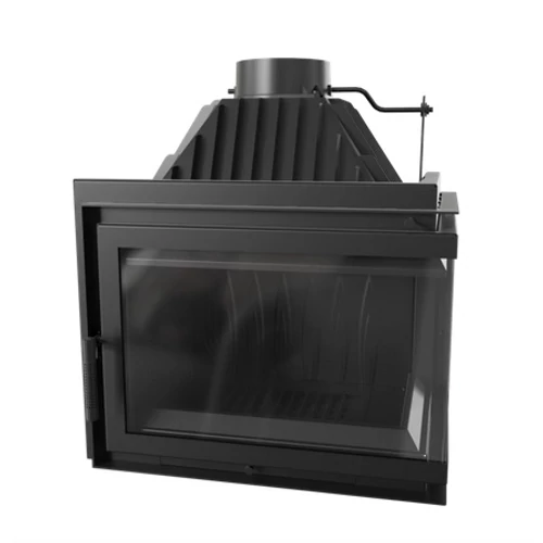 KRATKI SIMPLE Z JOBBOS EGYBENYÍLÓ Oldalüveges kandallóbetét fekete belső burkolattal