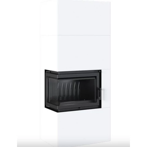 KRATKI SIMPLE BOX Bal oldalüveges kandallóbetét fehér színű külső burkolattal SIMPLE betéttel 