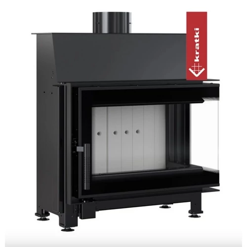 KRATKI SIMPLE LEMEZ JOBBOS EGYBENYÍLÓ Oldalüveges kandallóbetét világos belső burkolattal