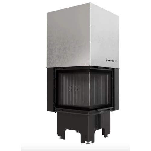 KRATKI VN 480/480 BALOS LIFTES Oldalüveges kandallóbetét fekete belső burkolattal