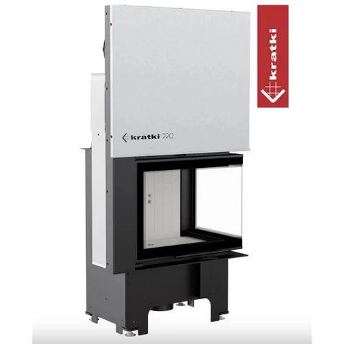 KRATKI VN 610/430 JOBBOS Oldalüveges kandallóbetét világos belső burkolattal