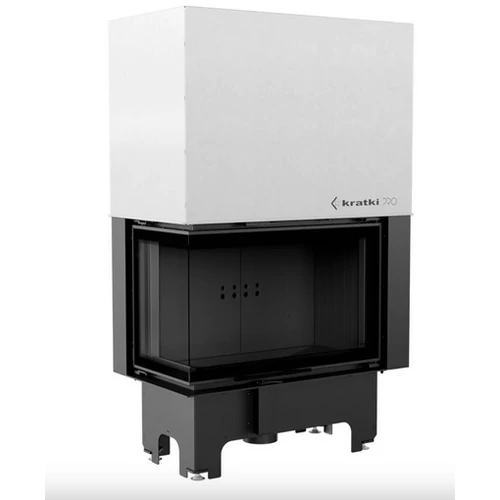 KRATKI VN 810/410 bal oldalüveges kandallóbetét fekete belső burkolattal