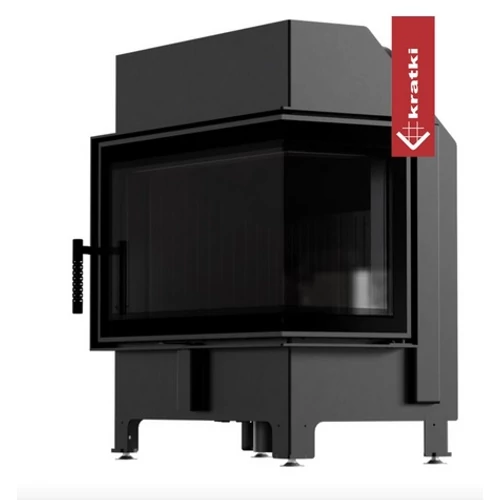 KRATKI ZIBI ECO JOBBOS EGYBENYÍLÓ Oldalüveges kandallóbetét fekete belső burkolattal