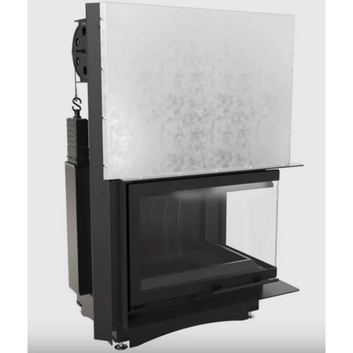 KRATKI ZUZIA JOBBOS LIFTES EGYBENYÍLÓ Oldalüveges kandallóbetét fekete belső burkolattal