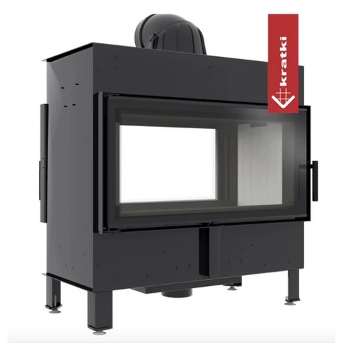 KRATKI LUCY 16 SZEMKÖZTI ÜVEGES Kandallóbetét világos belső burkolattal