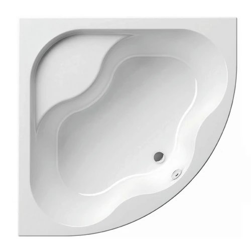 RAVAK Gentiana asszimetrikus hófehér akril sarokkád 140x140