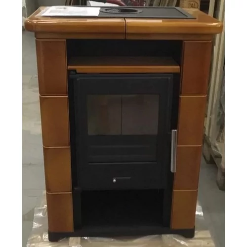 WAMSLER Montafon Primo Ceramica kandalló sötétbarna színű kerámia burkolattal 