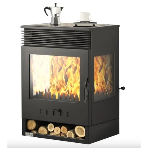 WARNEX TKS-12 kandalló 3 üveggel, levegőáramoltató ventilátorral