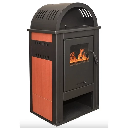 WARNEX Termo Elegant Lux csempés kandalló piros színű külső burkolattal