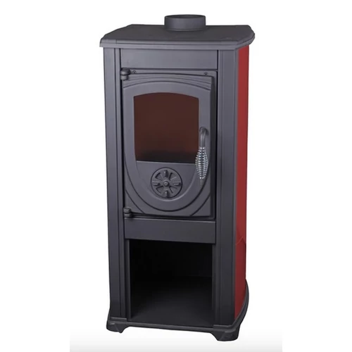 WARNEX Thalia Okta ECO kandalló piros színű külső burkolattal